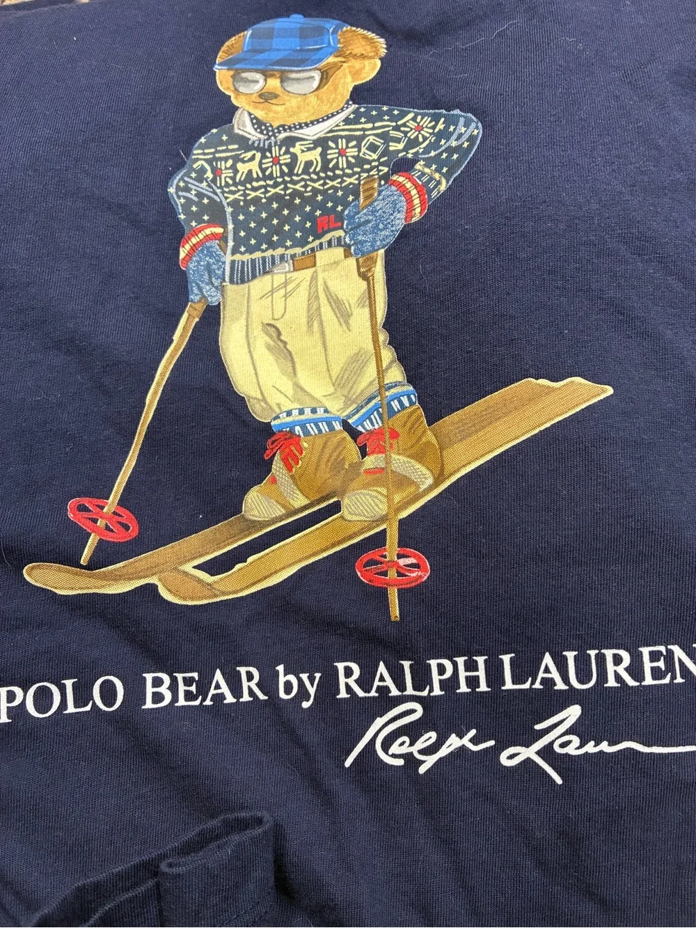 Polo Ralph Lauren Bear Ski Logo Pullover Jersey Hoodie Long Sleeve Tee